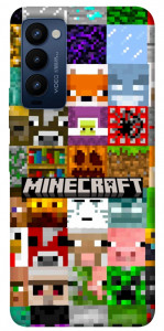 Чохол Minecraft collage для Tecno Camon 18 P