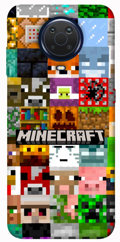 Чохол Minecraft collage для Nokia G10