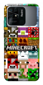 Чохол Minecraft collage для Xiaomi Redmi 10C