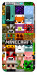 Чехол Minecraft collage для Xiaomi Redmi Note 9 4G