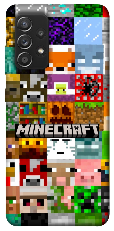 Чохол Minecraft collage для Galaxy A52s