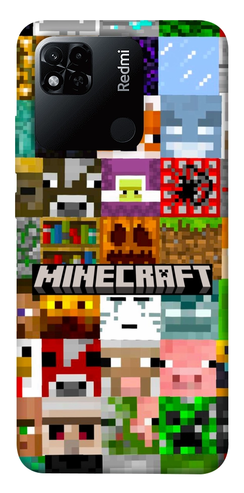 Чехол Minecraft collage для Xiaomi Redmi 10A