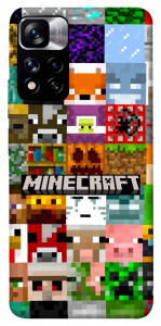 Чехол Minecraft collage для Xiaomi Redmi Note 11 5G