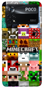 Чохол Minecraft collage для Xiaomi Poco X4 Pro