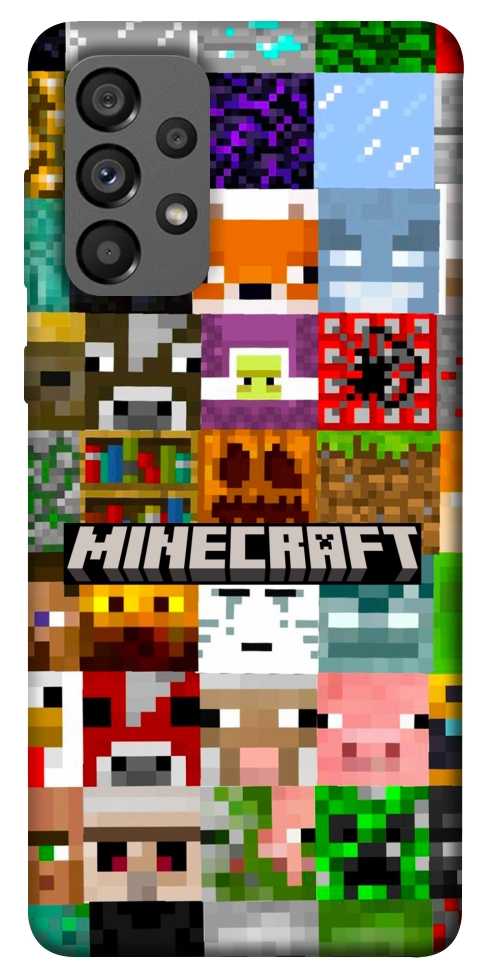 Чохол Minecraft collage для Galaxy A73 5G