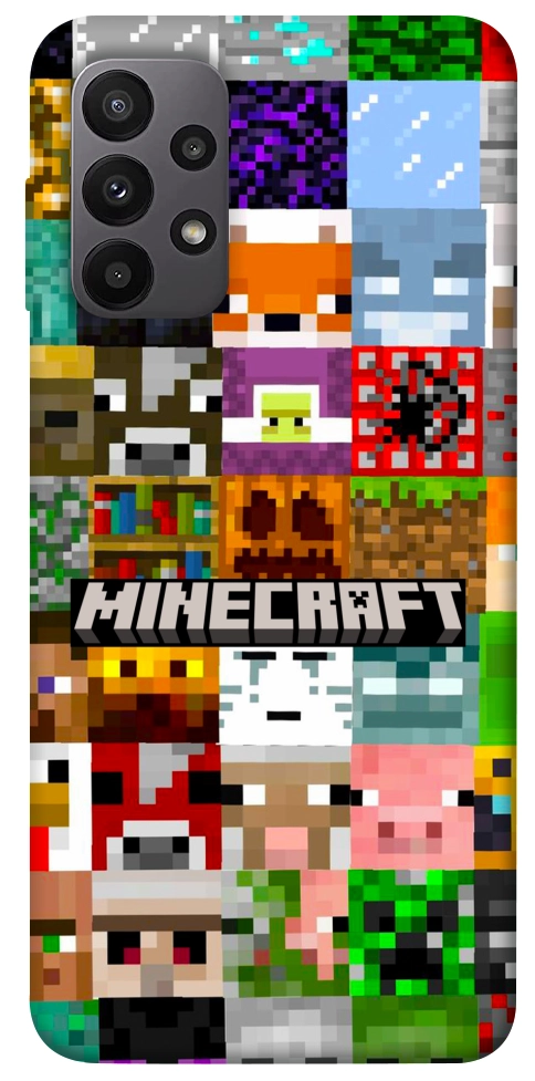 Чехол Minecraft collage для Galaxy A23