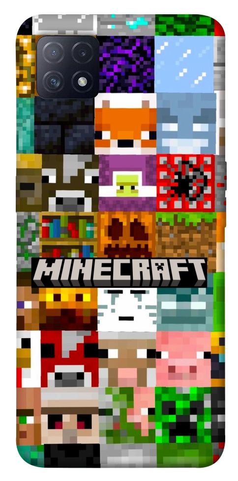 Чехол Minecraft collage для Oppo A73 5G