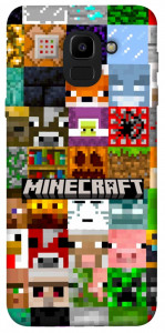 Чохол Minecraft collage для Galaxy J6 (2018)