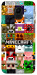Чехол Minecraft collage для Galaxy J6 (2018)