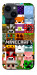 Чохол Minecraft collage для iPhone 14