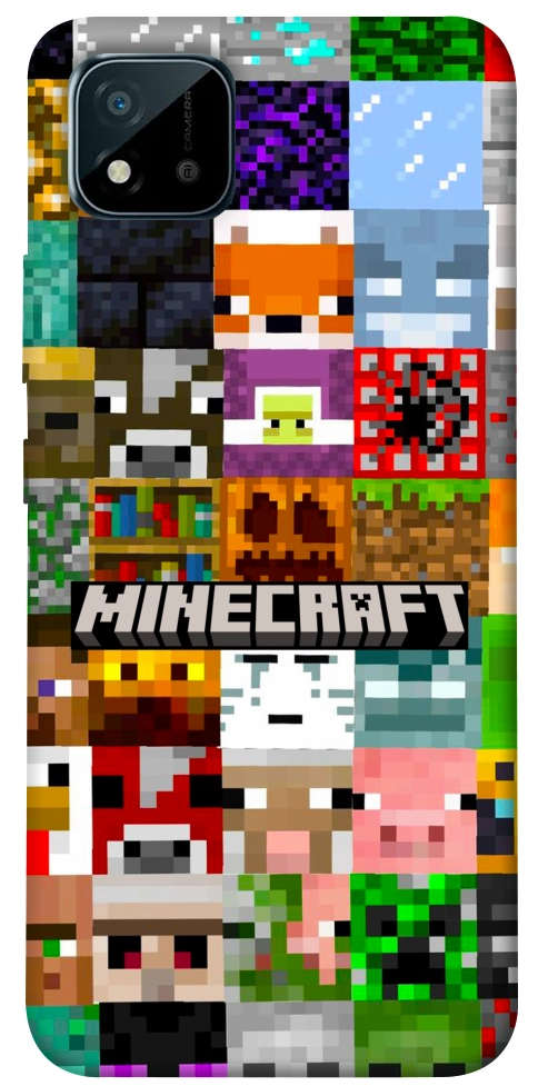 Чехол Minecraft collage для Realme C20