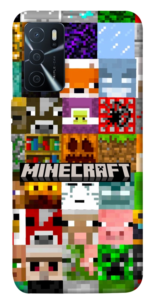 Чохол Minecraft collage для Oppo A16