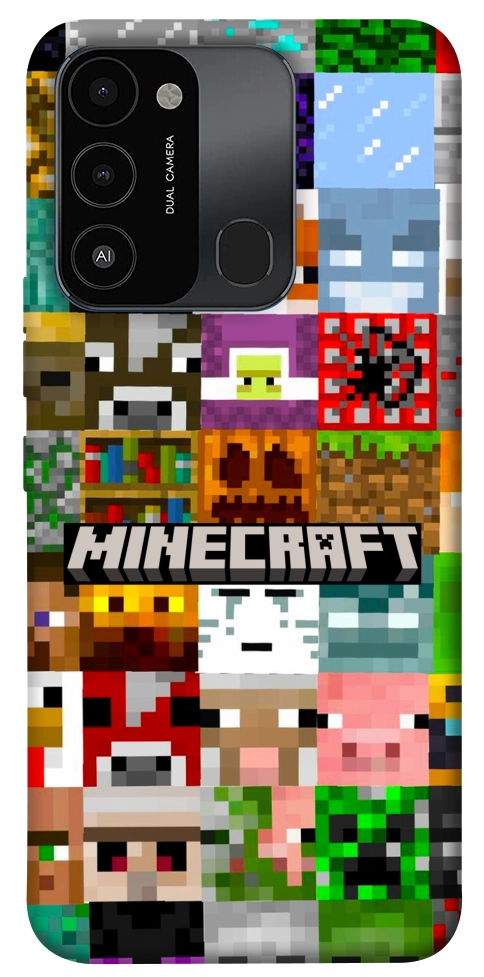 Чехол Minecraft collage для TECNO Spark Go 2022 (KG5m)