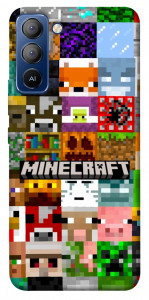 Чехол Minecraft collage для TECNO Pop 5 Pro