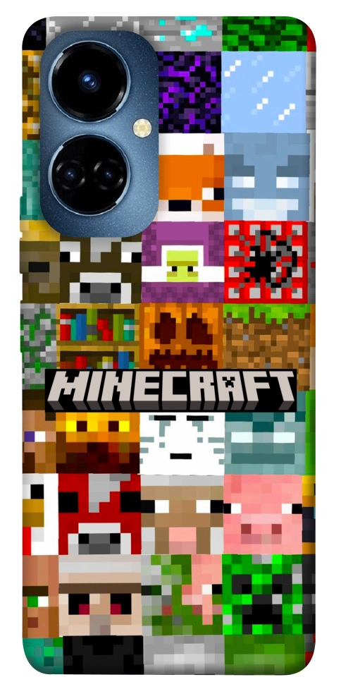 Чехол Minecraft collage для TECNO Camon 19 Pro (CI8n)