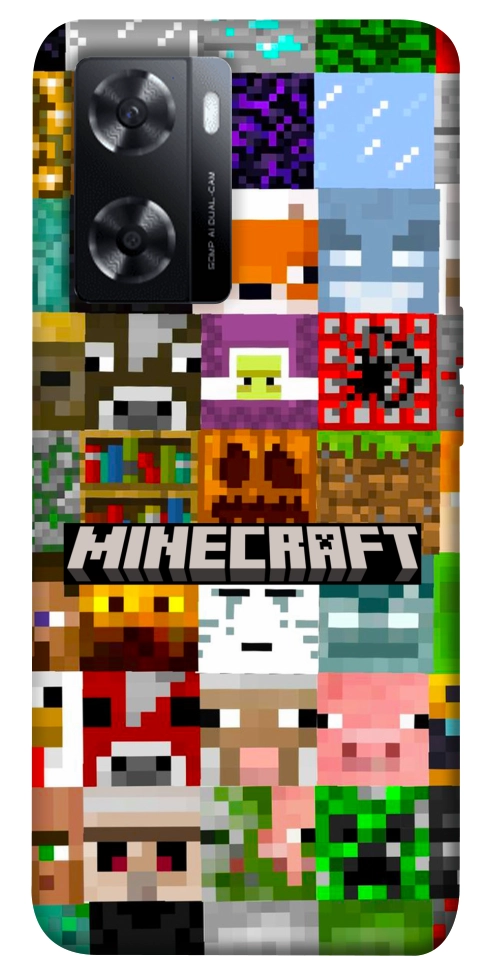 Чохол Minecraft collage для Oppo A57s