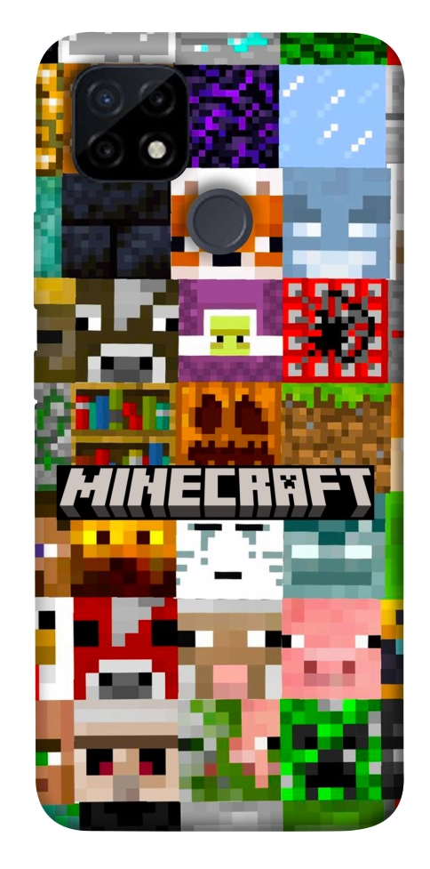 Чохол Minecraft collage для Realme C25Y