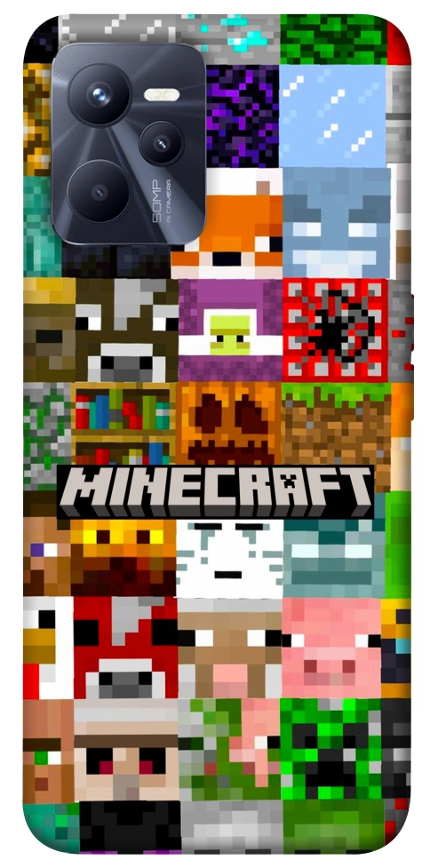 Чехол Minecraft collage для Realme C35