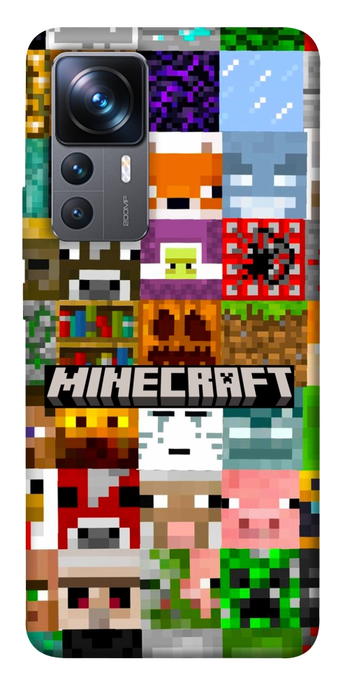 Чехол Minecraft collage для Xiaomi 12T