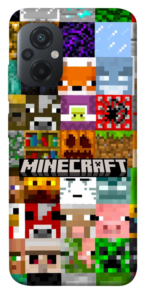 Чохол Minecraft collage для Xiaomi Poco M5