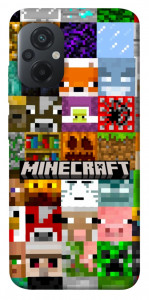 Чехол Minecraft collage для Xiaomi Poco M5