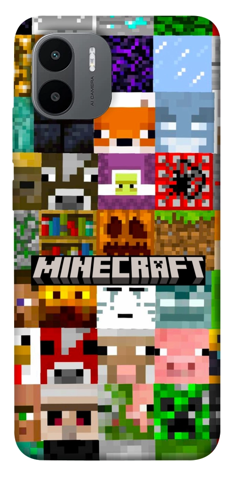 Чехол Minecraft collage для Xiaomi Redmi A1