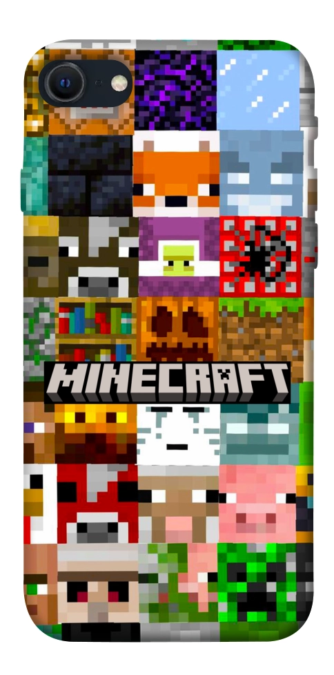 Чохол Minecraft collage для iPhone SE (2022)