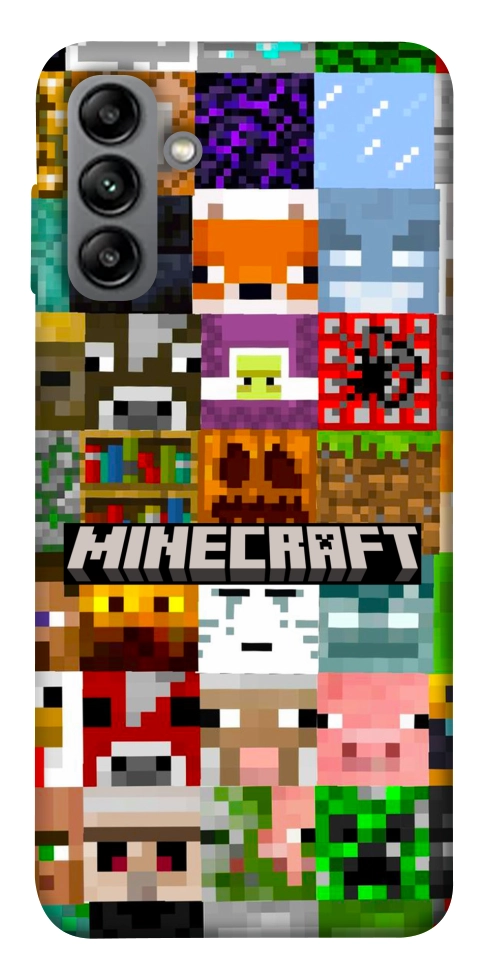Чохол Minecraft collage для Galaxy A04s
