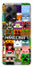 Чехол Minecraft collage для Xiaomi Redmi Note 12 Pro 5G