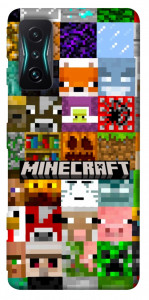 Чехол Minecraft collage для Xiaomi Redmi K50 Gaming