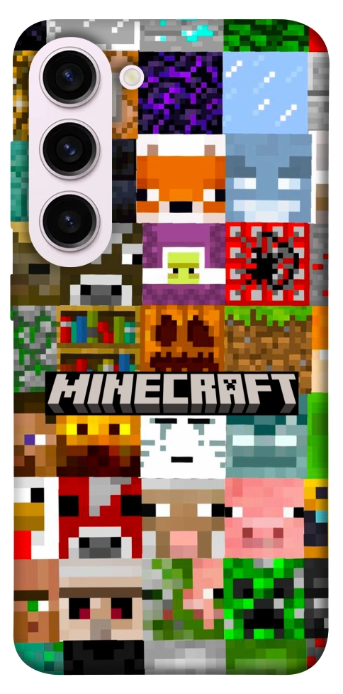 Чохол Minecraft collage для Galaxy S23+