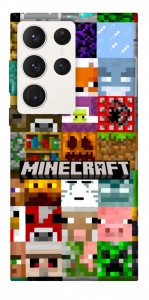 Чохол Minecraft collage для Galaxy S23 Ultra
