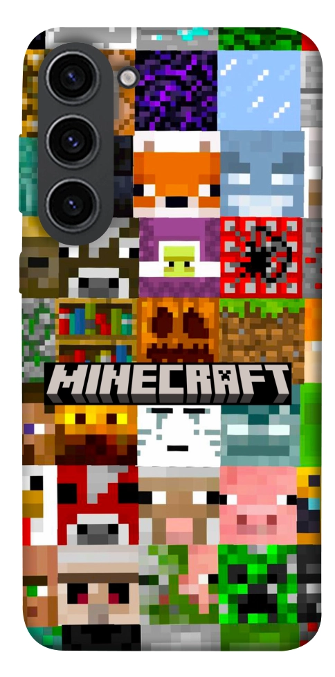 Чехол Minecraft collage для Galaxy S23