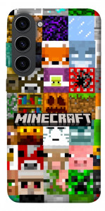 Чехол Minecraft collage для Galaxy S23