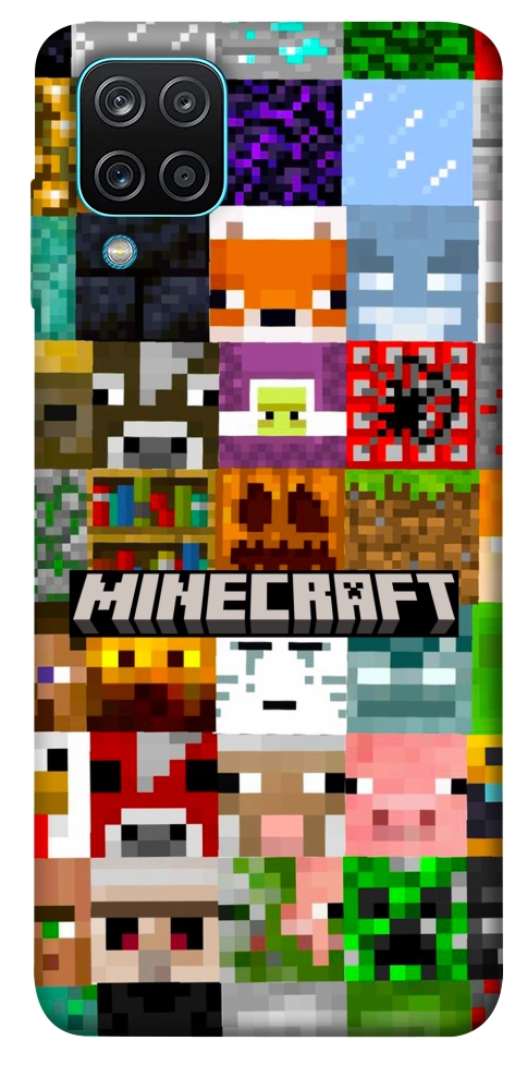 Чехол Minecraft collage для Galaxy M12