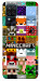 Чехол Minecraft collage для Galaxy M12