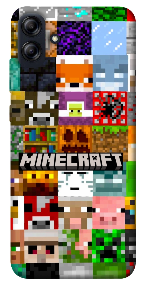 Чехол Minecraft collage для Galaxy A04e