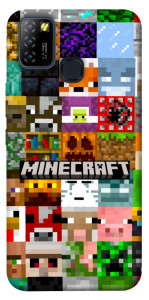 Чехол Minecraft collage для Infinix Hot 10 Lite