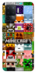 Чехол Minecraft collage для Oppo Reno 5 Lite