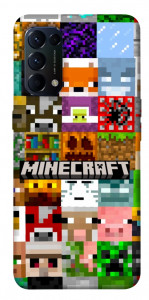 Чехол Minecraft collage для Oppo Reno 5 4G