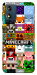 Чехол Minecraft collage для Motorola Moto E13