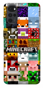 Чохол Minecraft collage для Motorola Moto G22