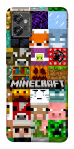 Чохол Minecraft collage для Motorola Moto G32