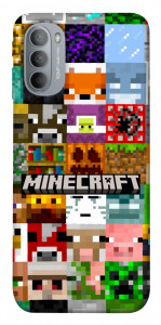 Чохол Minecraft collage для Motorola Moto G31