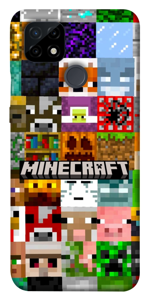 Чохол Minecraft collage для Realme C21