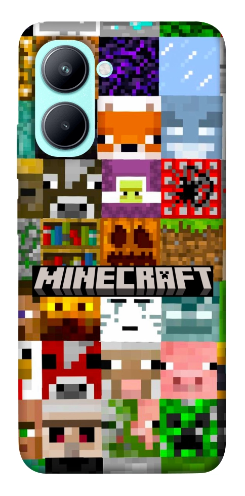 Чехол Minecraft collage для Realme C33