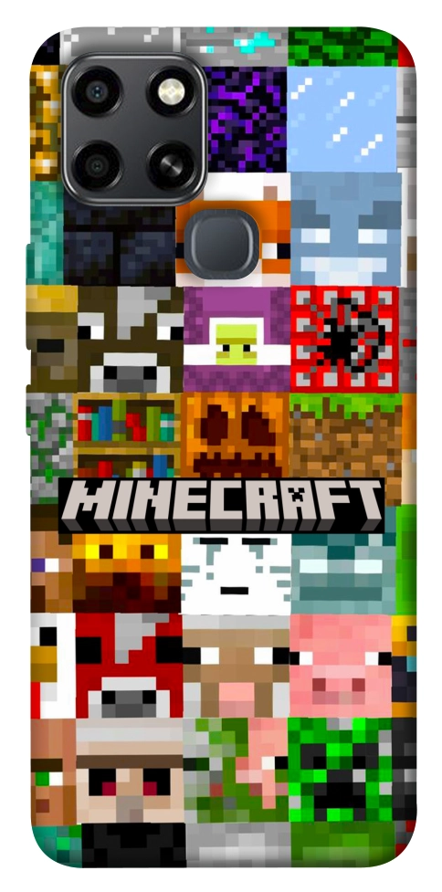 Чохол Minecraft collage для Infinix Smart 6
