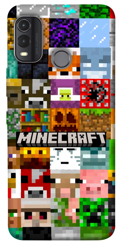 Чохол Minecraft collage для Nokia G11 Plus