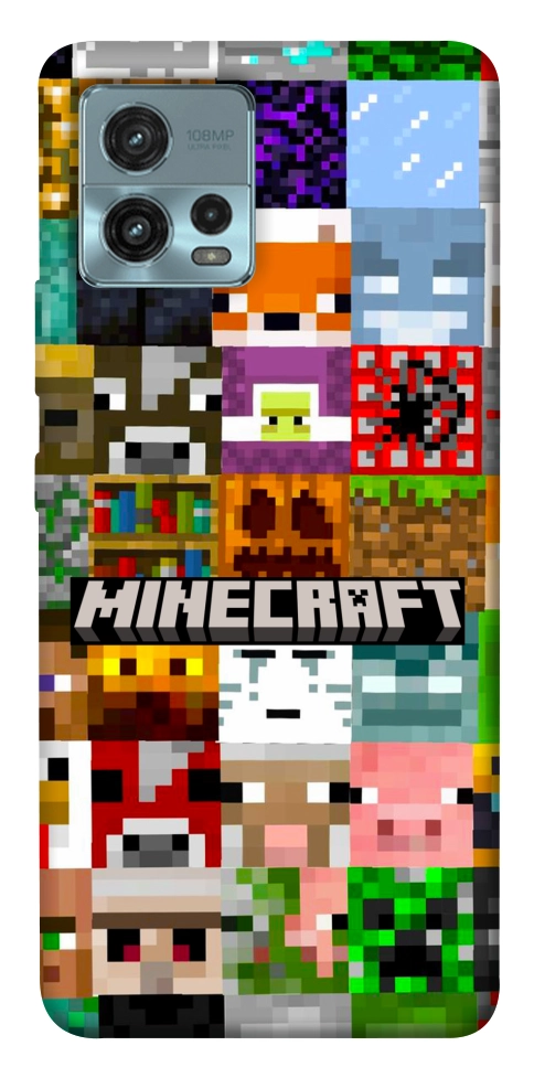 Чохол Minecraft collage для Motorola Moto G72
