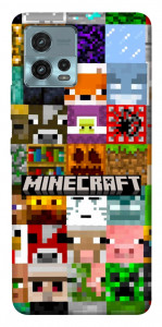 Чехол Minecraft collage для Motorola Moto G72